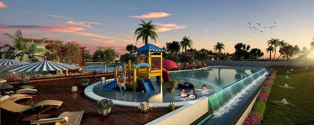 Garden with a Swiming Pool