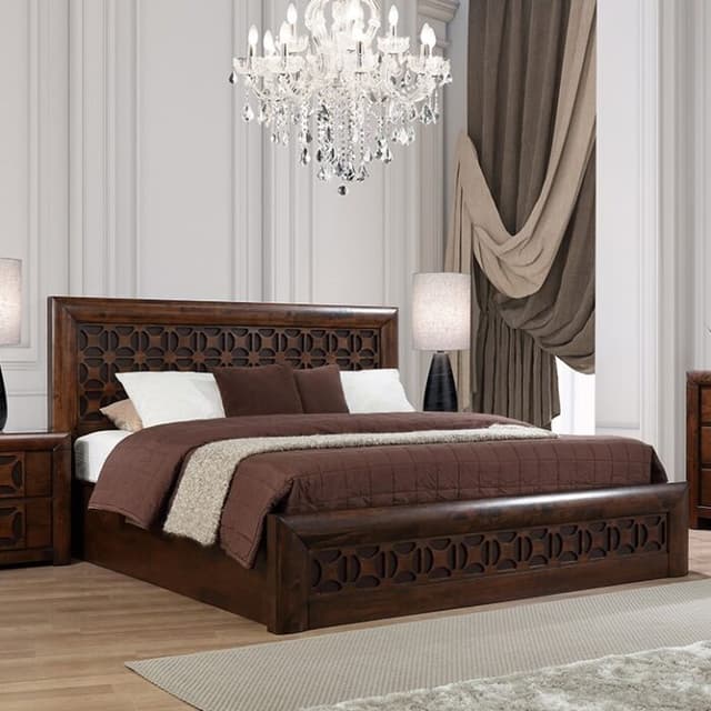 Wooden Rectangular Bed