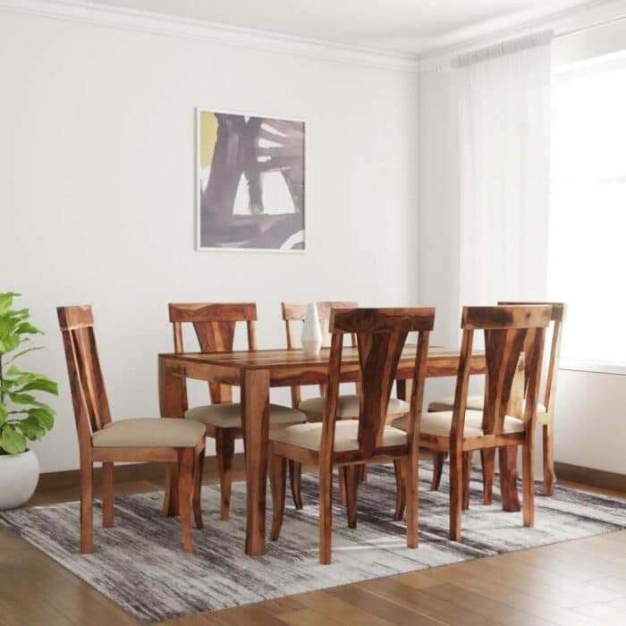 6-Seater Wooden Dining Table