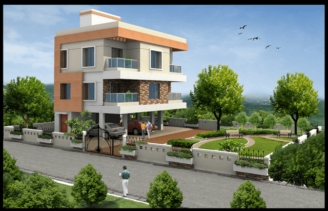 Exterior view of 3-Storeyed Residence