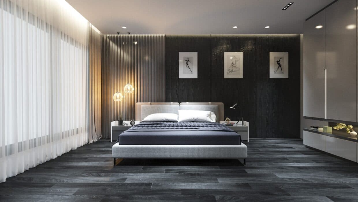 Grey & White Bedroom