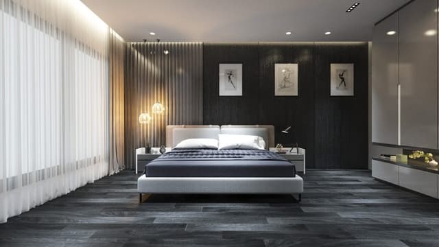 Grey & White Bedroom