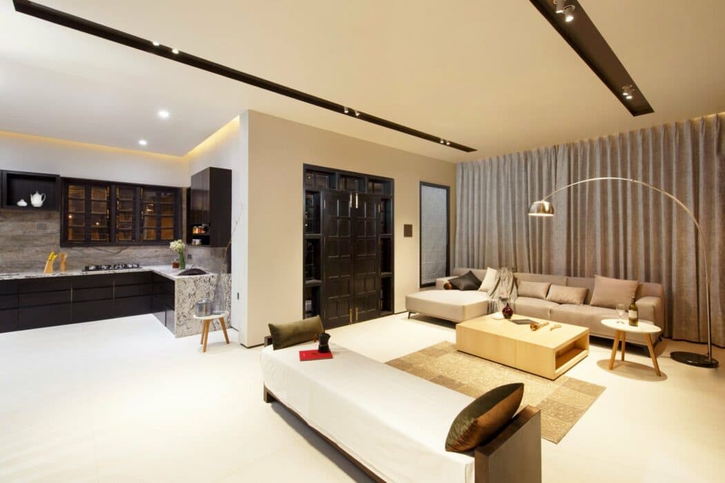 Five-Seater Upholstered Sofa