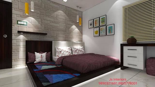 Low Height Wooden Bed