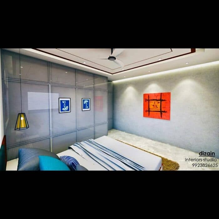 Grey and White Modern Bedroom