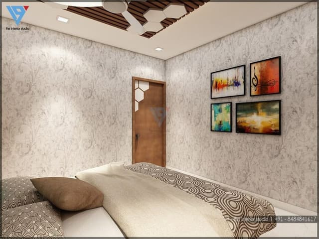 White & Brown themed Bedroom