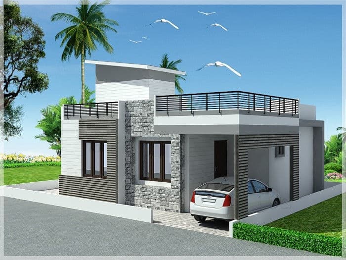 Contemporary Grey House