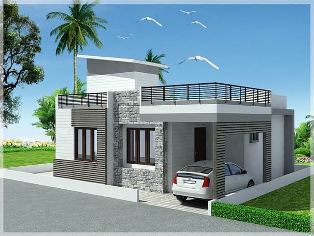 Contemporary Grey House