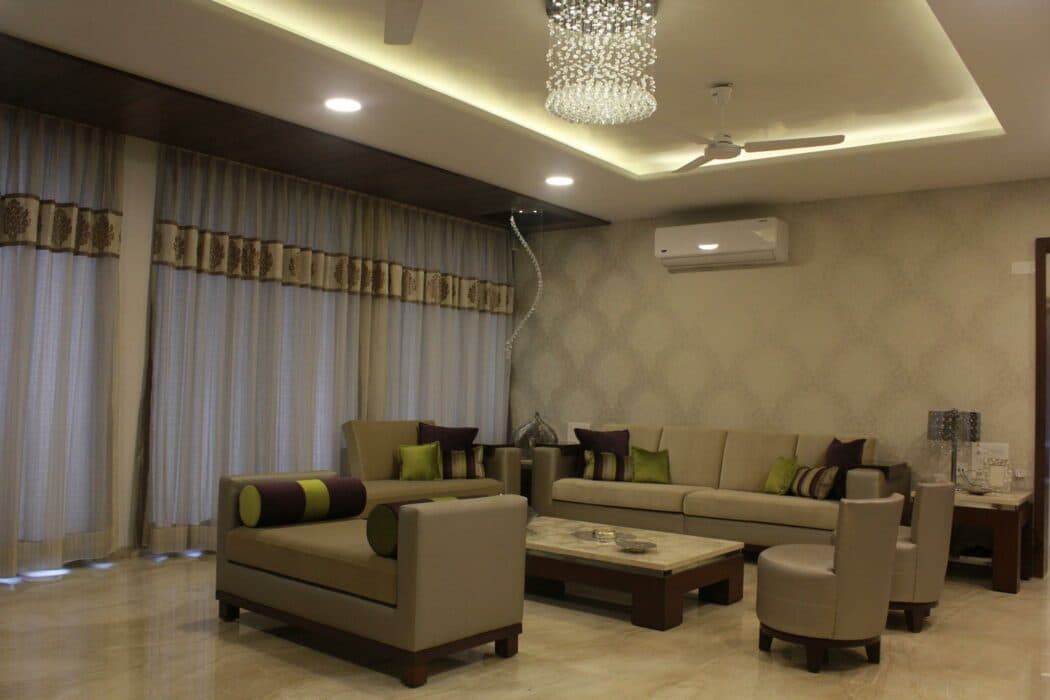 Golden Brown Living Room