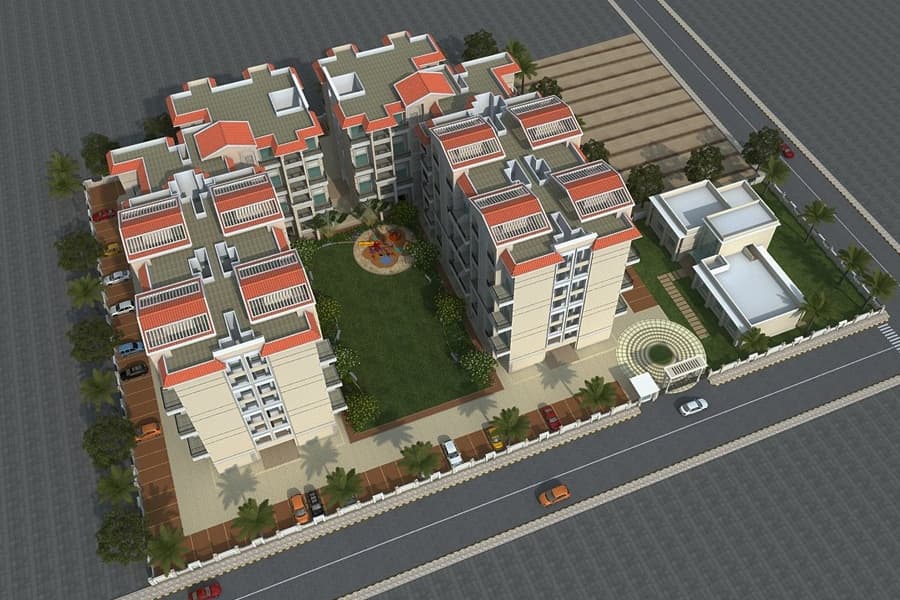 Seven Story Cream Colored Building