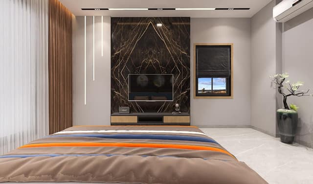 V Unit is Set Against a Decorative Backdrop