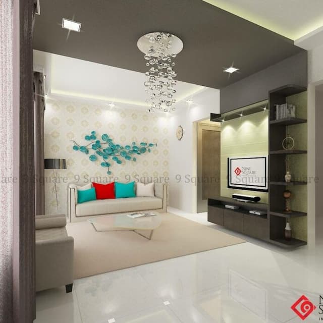 Contemporary Living Space Exuding an Understated Elegance with a Sophisticated Palette