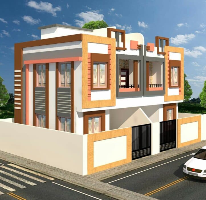 Modern Two-Story Residential Building