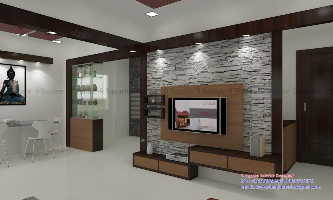 Contemporary Living Room Features a Stunning Focal Wall