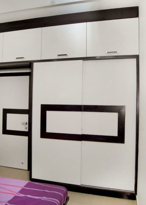 Modern Wardrobe Set with Sliding Door