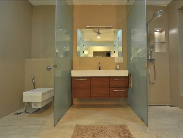 Modern Brown-Themed Bathroom