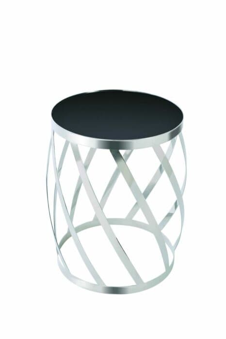 Stainless-Steel Centre Table with a Glass Top