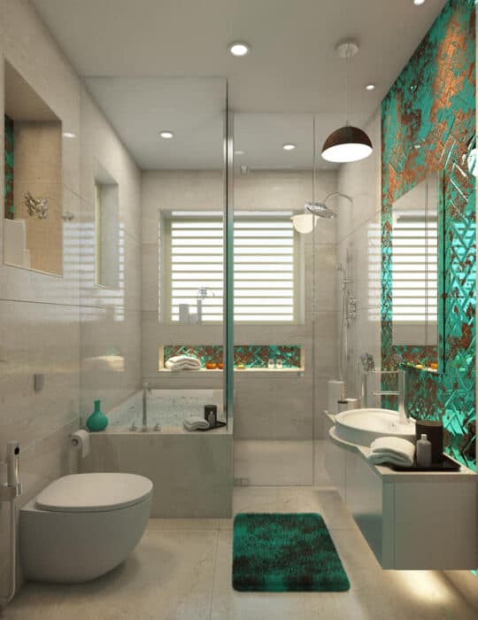 Luxurious Bathroom Exudes Elegance