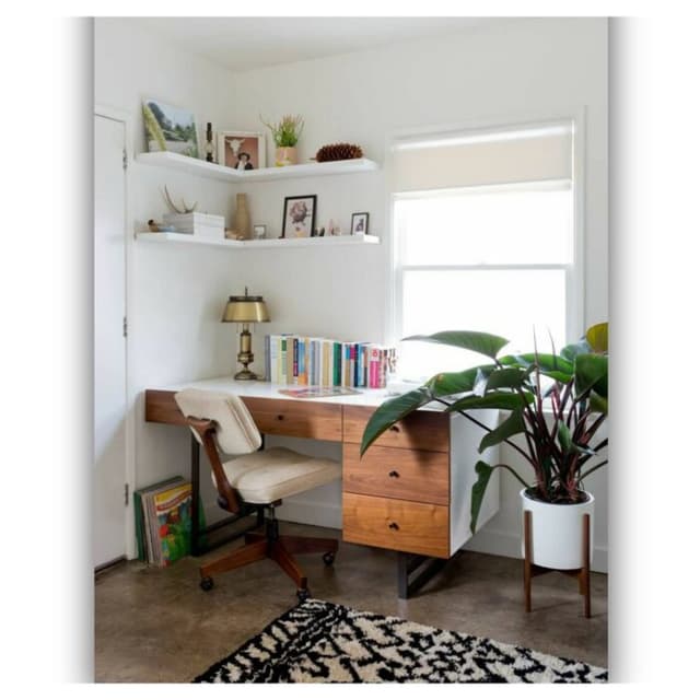 Cozy Workspace in a Well-Lit Room