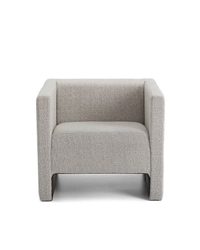 Minimalist Armchair with a Contemporary Boxy Design