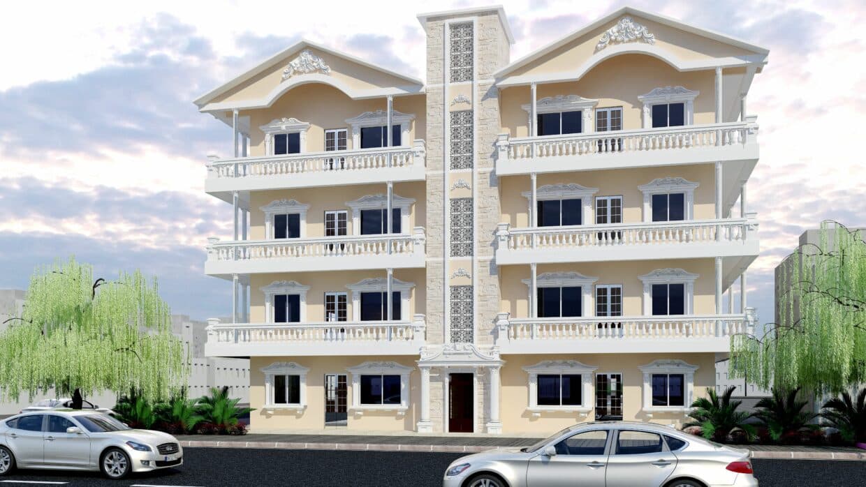 Residential Building with a Classic European-Inspired Style