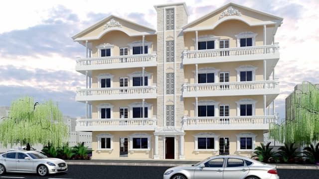 Residential Building with a Classic European-Inspired Style