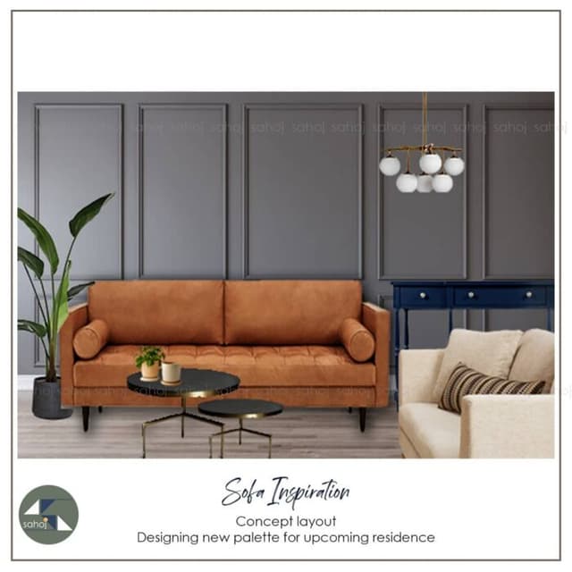 Living Room Styled with Sophisticated Gray Walls