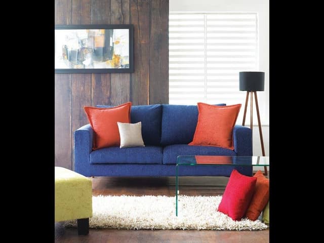 Vibrant and Modern Living Room Seatting