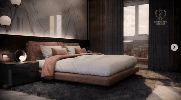 Luxurious Bedroom with a Refined, Minimalist Aesthetic