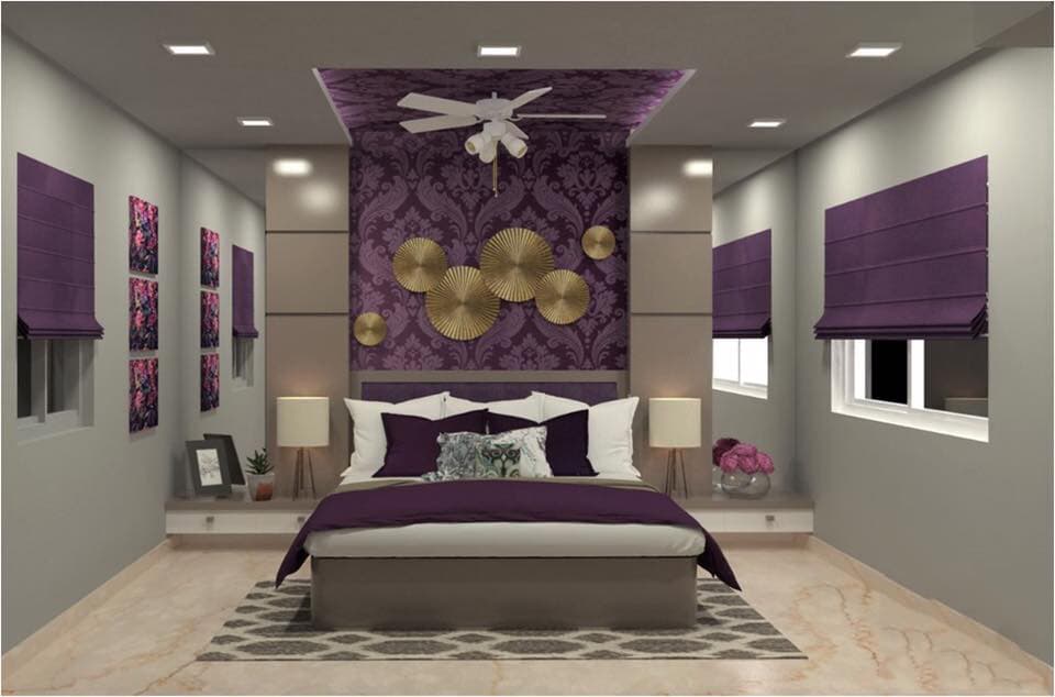 Features a Rich Colour Palette Bedroom
