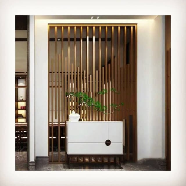 Rhythmic Backdrop of Vertical Wooden Slats