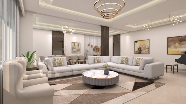 Elegance with Contemporary Luxury Living Room