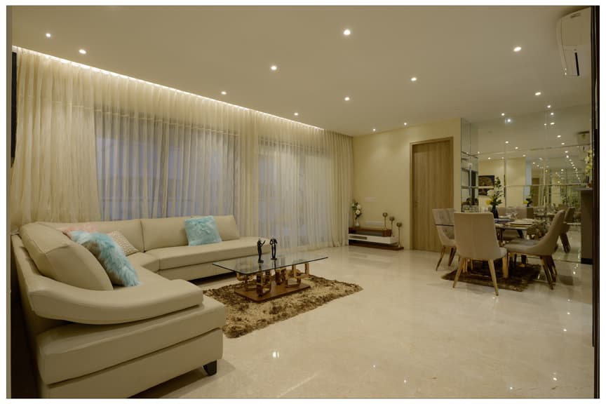 Modern Living and Dining Area