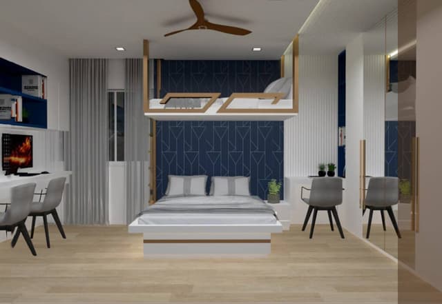 Modern Loft-Style Bedroom Design