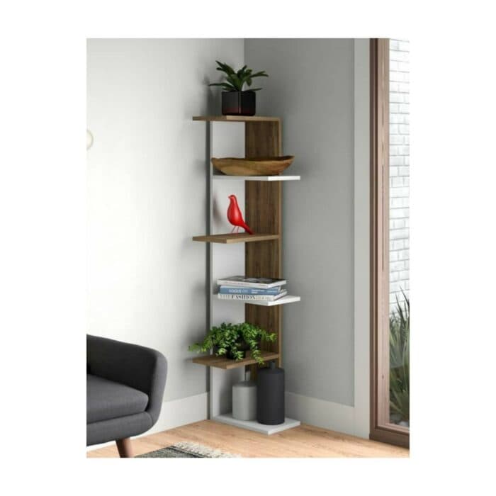 Sleek and Modern Corner Shelf Unit