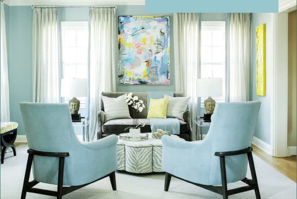 Living Room Interior that Exudes a Calm and Peaceful