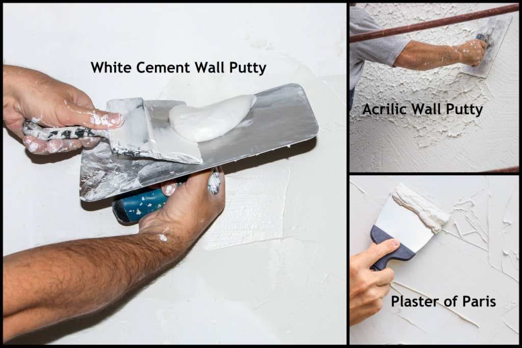 White Cement Wall Putty vs Acrylic Wall Putty vs Plaster of Paris – 01 – 0308190005 White Cement Wall Putty-Acrylic Wall Putty-Plaster of Paris