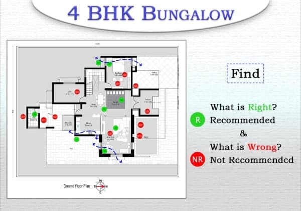 4 BHK – Bungalows (470 sq. mt.) – Ground Floor Plan – 01 – 1104040001 4 BHK - Bungalows (470 sq. mt.) - Ground Floor Plan