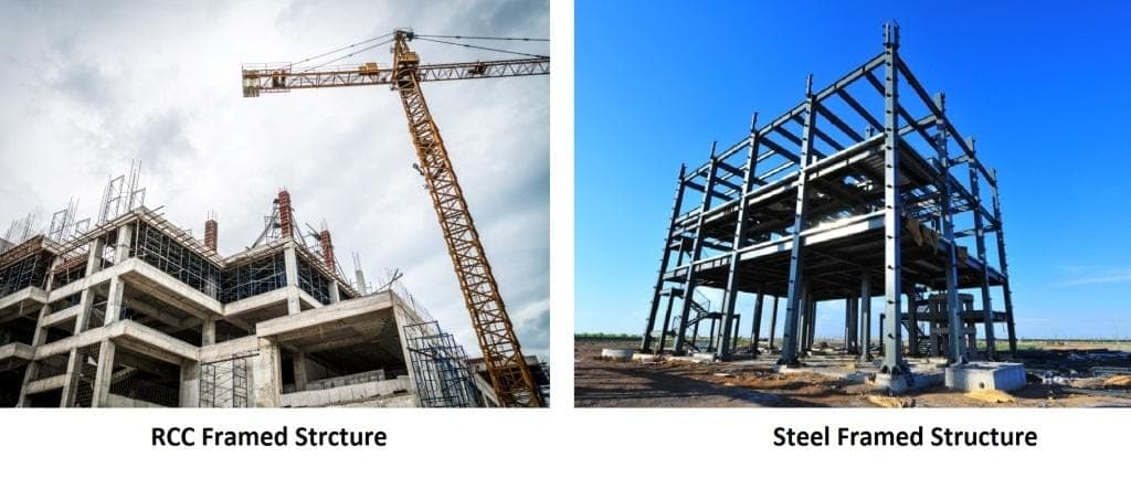 RCC-Framed-Structure-Steel-Framed-Strcture – 01 – 0202030023 Reinforced concrete and Steel Frame Structure