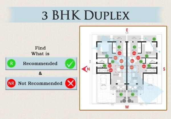Plan Analysis of 3 BHK – Duplex (234 sq. mt) – 01 – 1103030003 Plan Analysis of 3 BHK - Duplex (234 sq. mt)