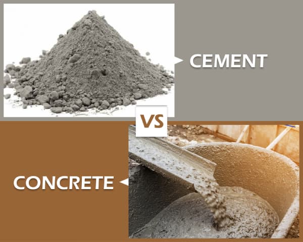 Difference Between Cement and Concrete – 01 – 0301020021 Difference Between Cement and Concrete Image