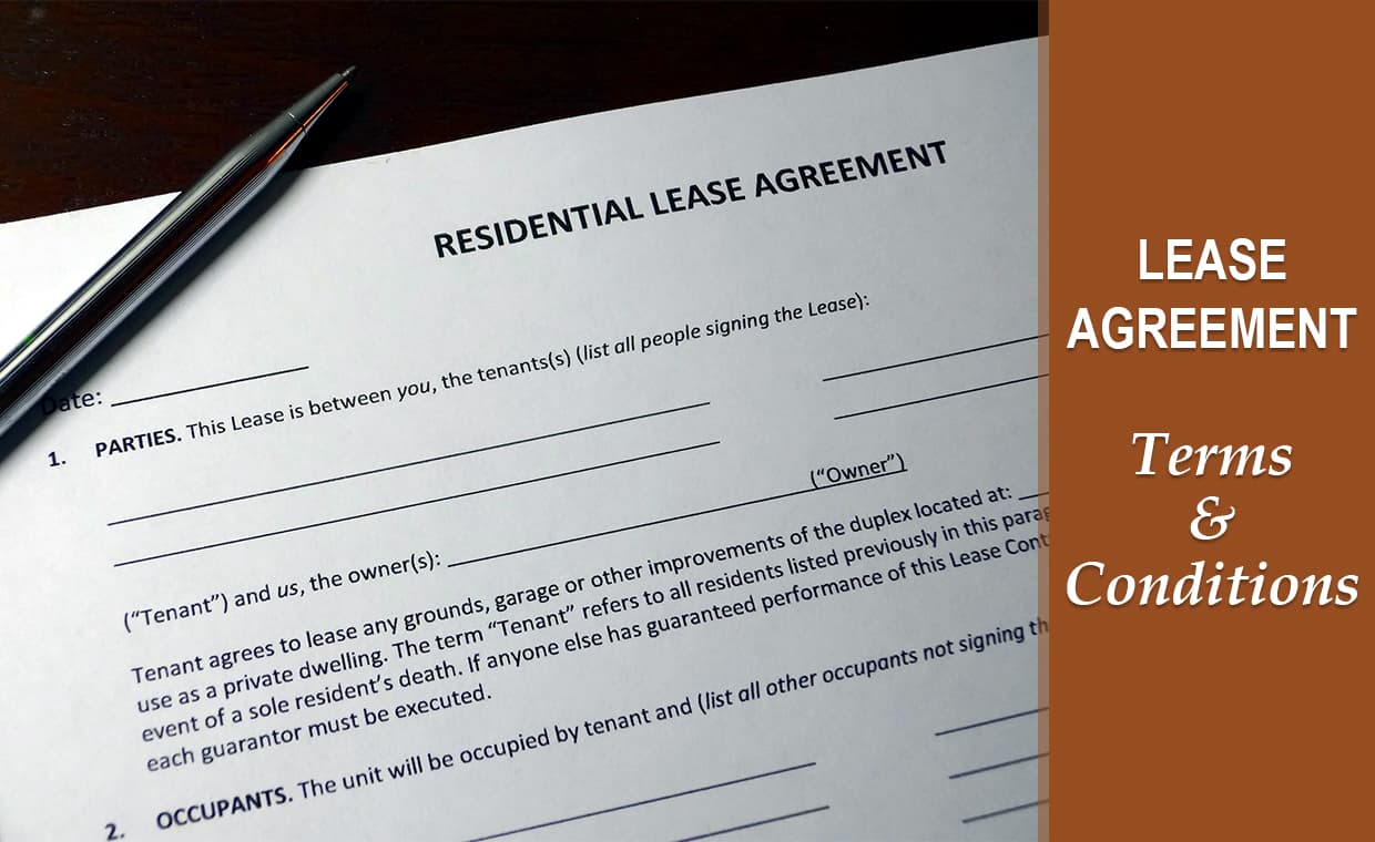 Lease Agreement Terms & Condition Lease Agreement Terms & Condition