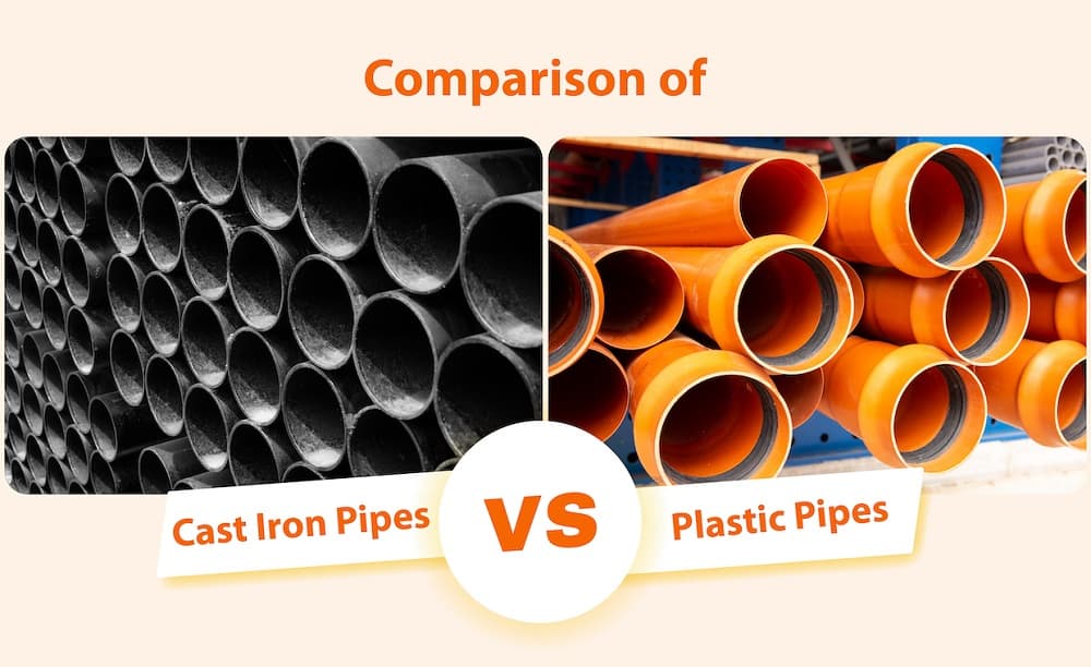 Plastic Pipe VS Cast Iron Pipe Plastic Pipe VS Cast Iron Pipe