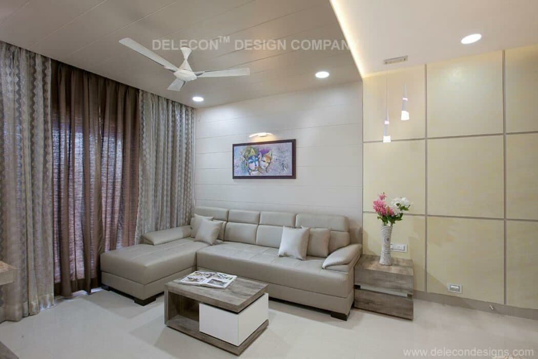 An L Shaped Off White Upholstered Sectional Sofa – 2 An L Shaped Off White Upholstered Sectional Sofa - 2