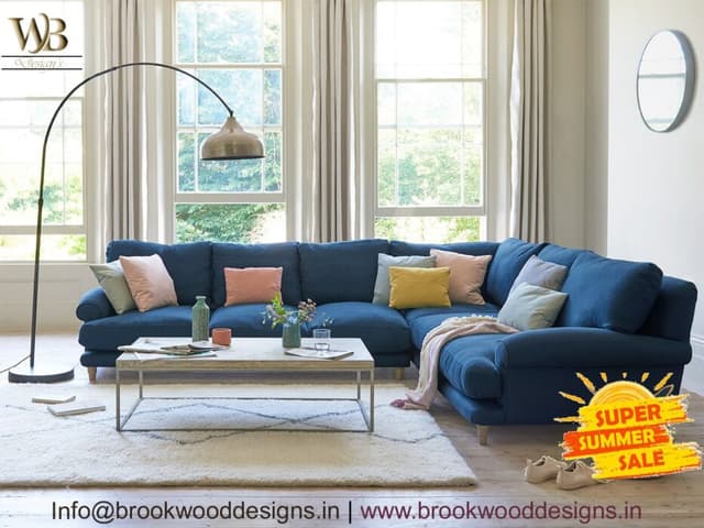 The Royal Blue Sectional Sofa The Royal Blue Sectional Sofa