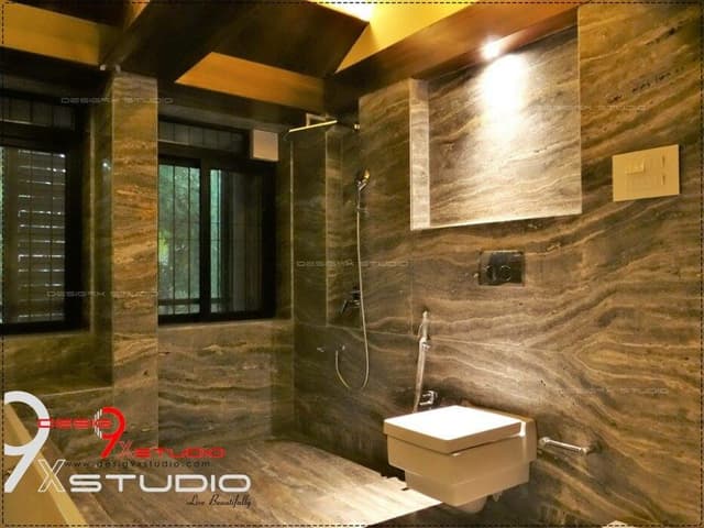 Luxurious Bathroom Showcases a Sophisticated Luxurious Bathroom Showcases a Sophisticated