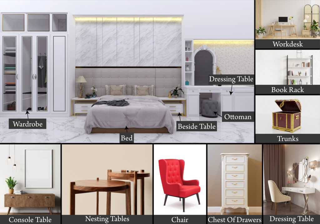 Basic Bedroom Furniture Names of Pieces