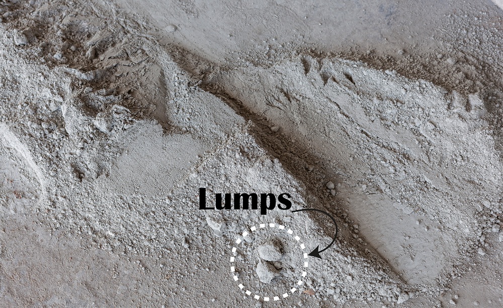 Lumps in Cement