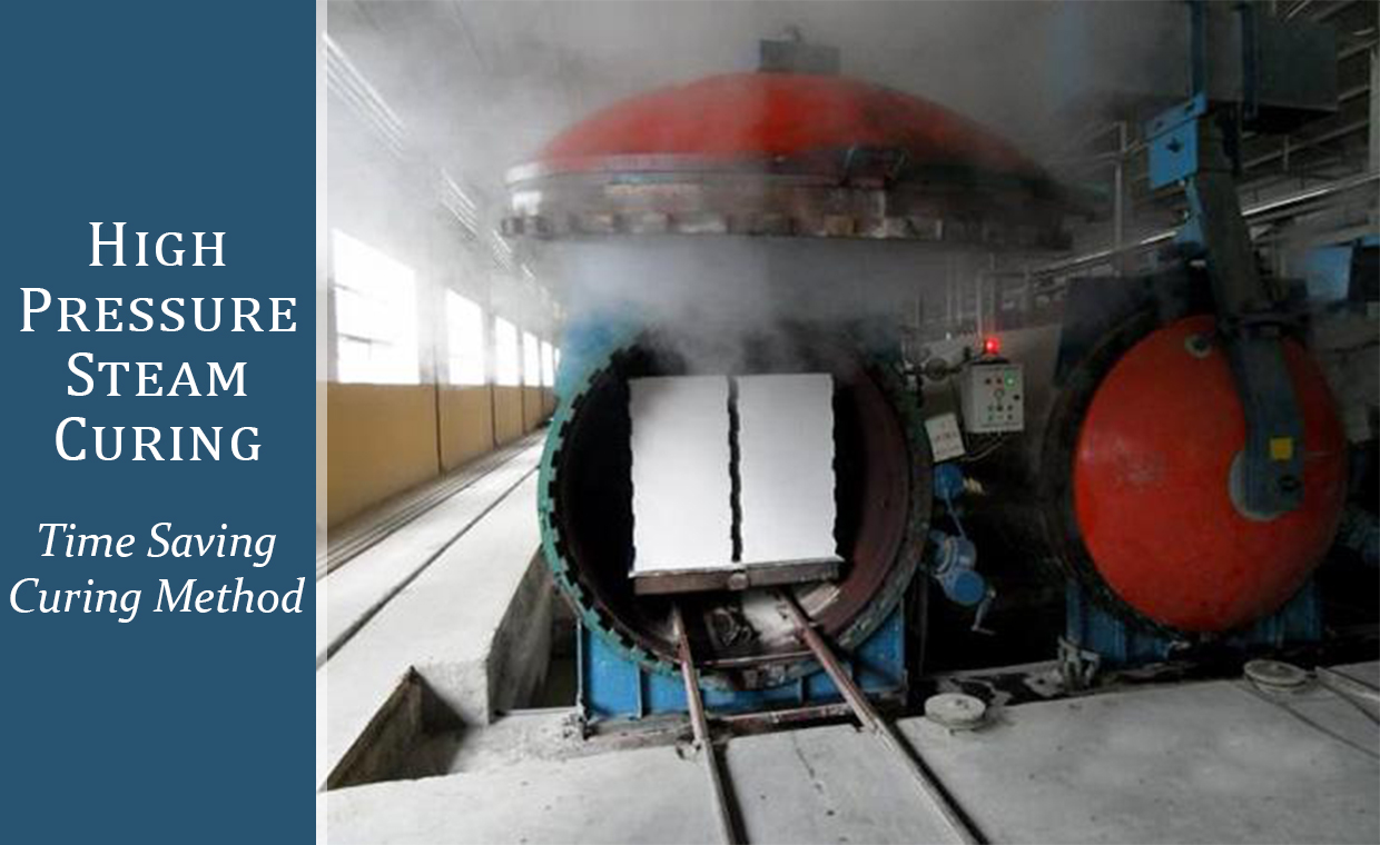 High pressure steam curing of Concrete Precast