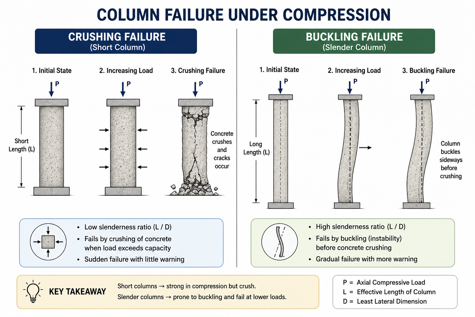 Short Columns vs Long Columns